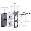 High Performances 5V3PIN ARGB Memory Heatsink ARGB LED Memory Heat Spreader, Metal Cooling Fan for Desktop Module
