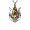 Natural Opal Pendant 59 Ct Oval Cut 925 Sterling Silver Gemstone October Birthday Birthstone