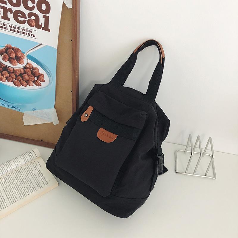 Japanese Retro Canvas Backpack for Women New Fashion Schoolbag for College Students Korean High School Backpack