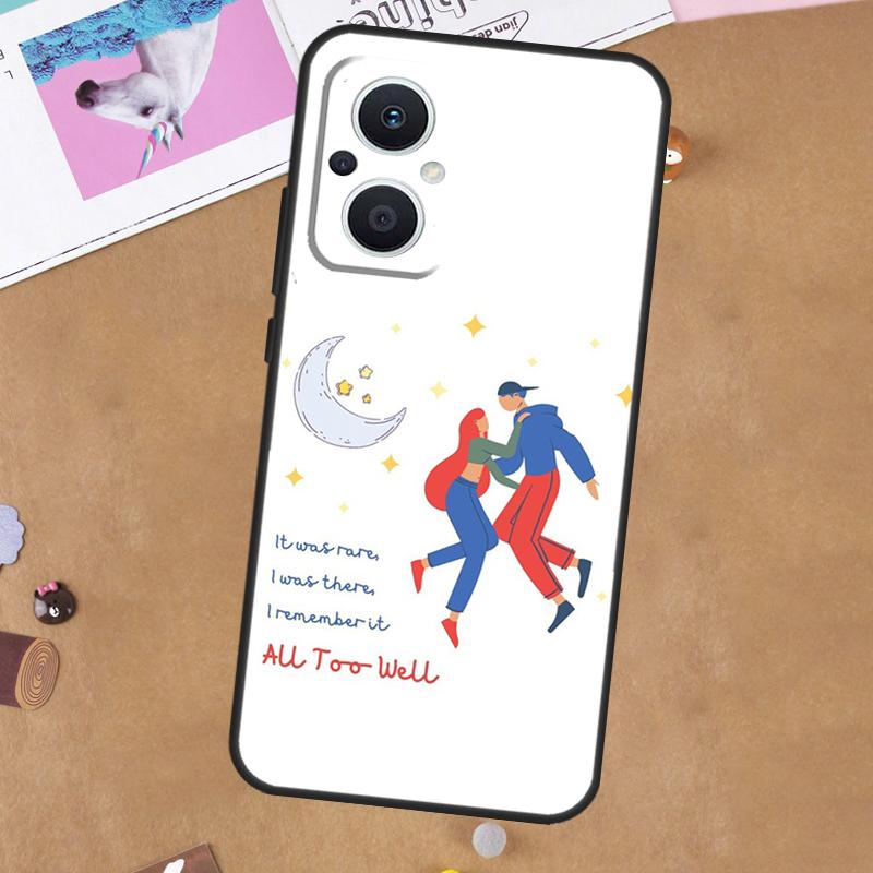 All Too Well Lyrics Art Case For OPPO Reno 12F 13F 14F 11F 8T 7 8 10 11 12 13 14 Pro OPPO Find X6 X5 X8 X9 Pro Cover