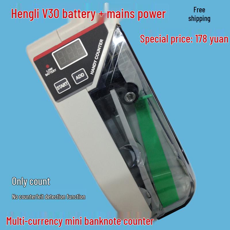 Hengli V30 Portable Multi-Currency Money Counter with Free Shipping