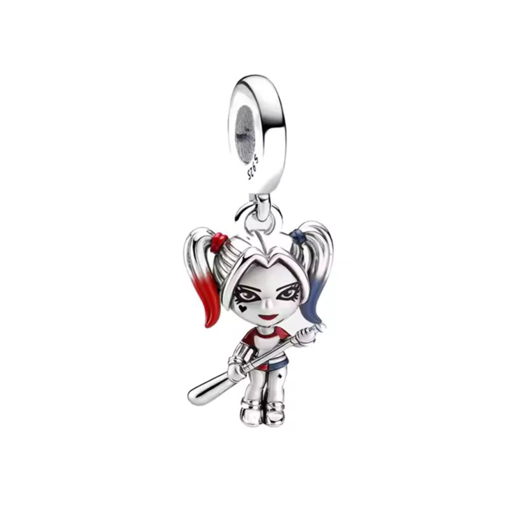 

New 925 Silver Donut Air Balloon Dog Magic Hat Bear Pendant Fit European Bracelet DIY Accessories Exquisite Jewelry