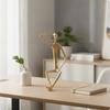 Seated Figure Sculpture Minimalist Abstract Human Textured Figurine for Home