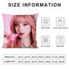 YUQI Chinese Singer Cushion Cover Soft Plush Double-Sided Printed Sofa Pillow Cushion Cover | Cozy All-Season Durable Decor Gift