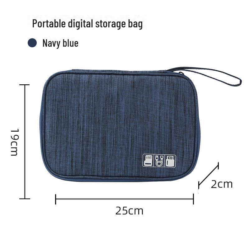 Portable Cable Digital Storage Bags Organizer USB Gadgets Wires Charger Power Battery Zipper Cosmetic Bag Case