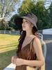 Hat sun hat sun protection UV protection face small bucket hat 2025 new outdoor wrap-around sun hat