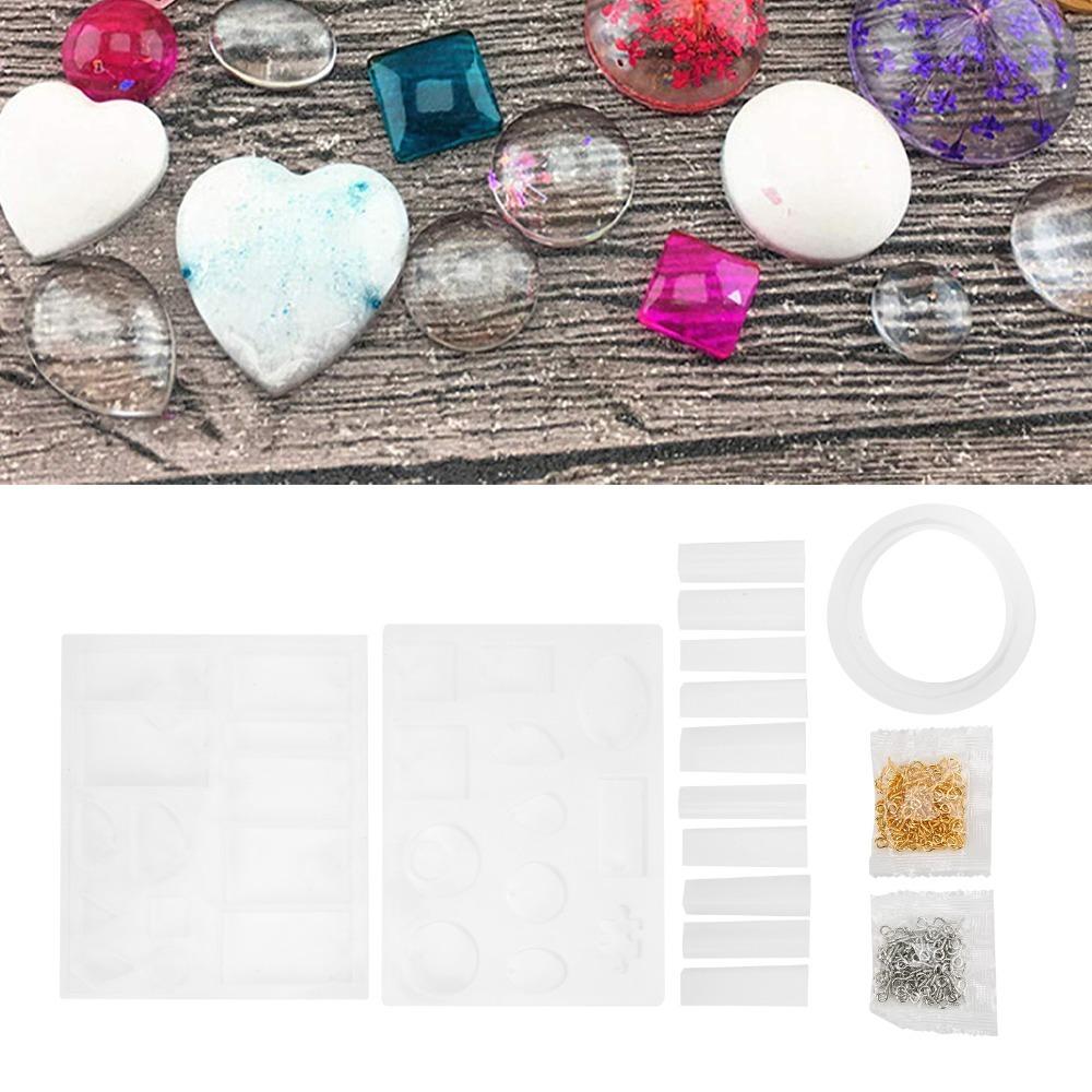 213pcs Durable Silicone Jewelry Mould Reusable Resin Silicone Mould  Family Interaction