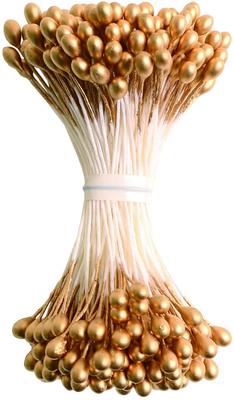 Nippon Chuko Tsumami Zaiku Flower Oxidized Pack of for Japanese Tsumami Zaiku Centers, Pep, Gold, Approx. 4.5cm Long, 144, S54-8, Crafts,