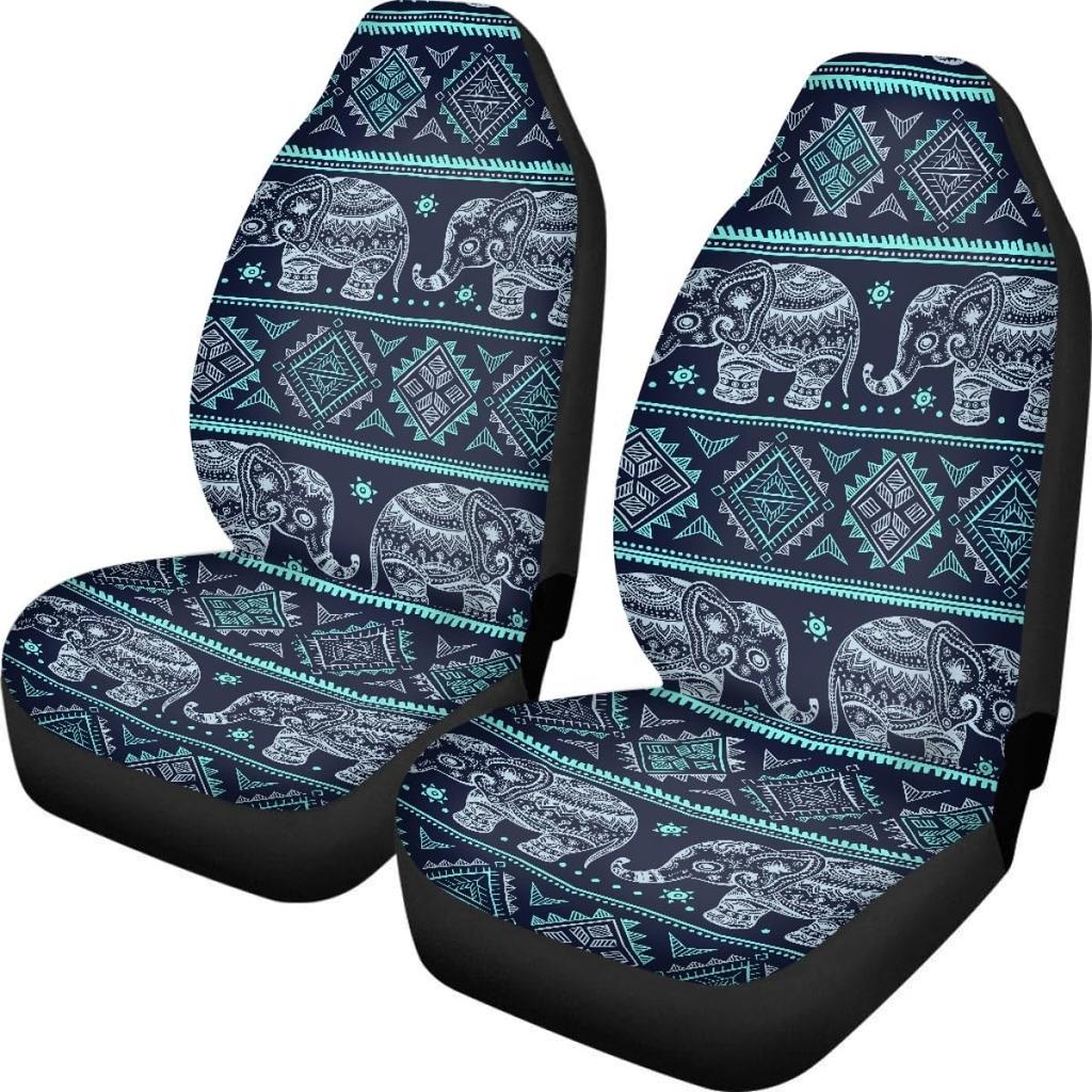 Pehede Car Seat Cover Moon Stars Planet Front for Cars, Easy To Tall Cover Set, Accessories Auto Trucks Van SUV,2 Packs