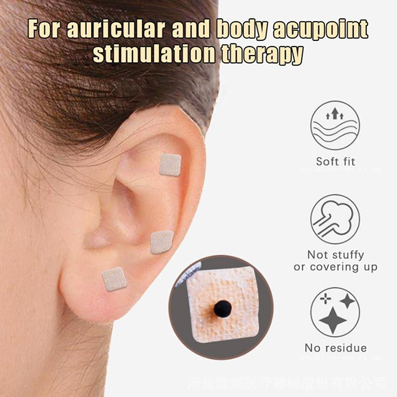 Ear Seeds Bianstone Ear Acupuncture Massage Auricular Sticker Kit Therapy Needle Patch Seeds Sticker Auriculotherapy Kit