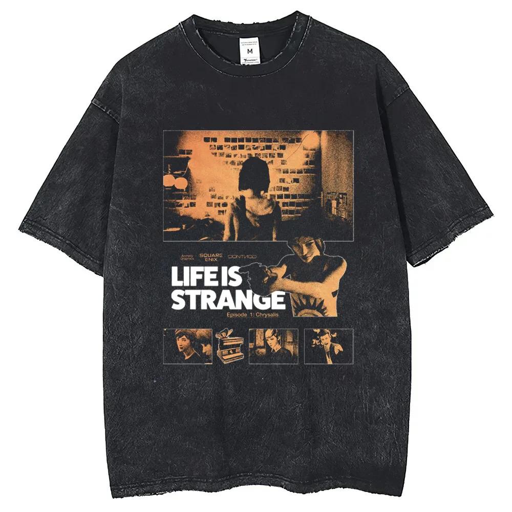 

Life Is Strange Cotton T-shirt Short Sleeve Custom Man T-shirts Mens Tshirt Hip Hop Streetwear New Arrival Male Clothes XXXL