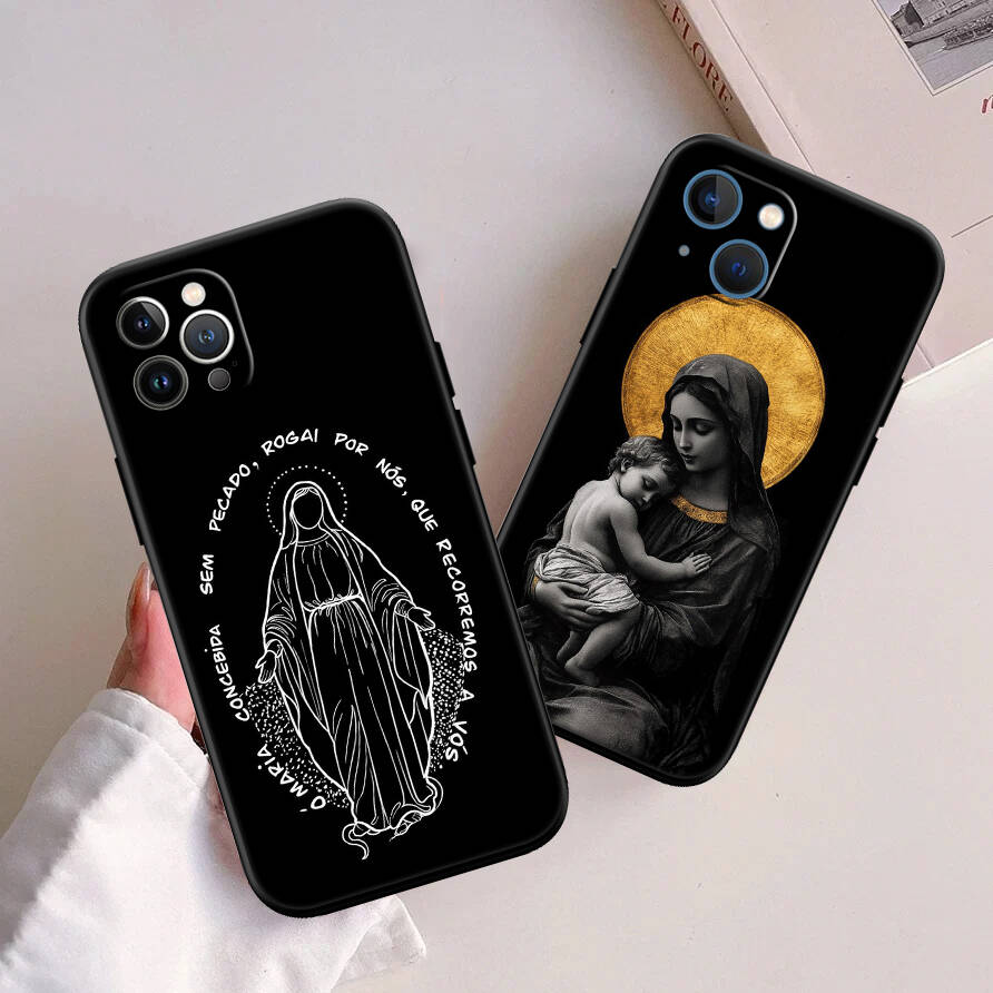 Virgen Maria Case for Samsung A06 A35 A25 A24 A15 A05S A05 M55 M35 M15 A02 A12 A13 A10 A16 A20 A30 A22 A31 A32 A33 A42 A50