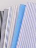 Blue, White, Gray Striped Cotton Fabric for Summer Shirts and Work Dresses