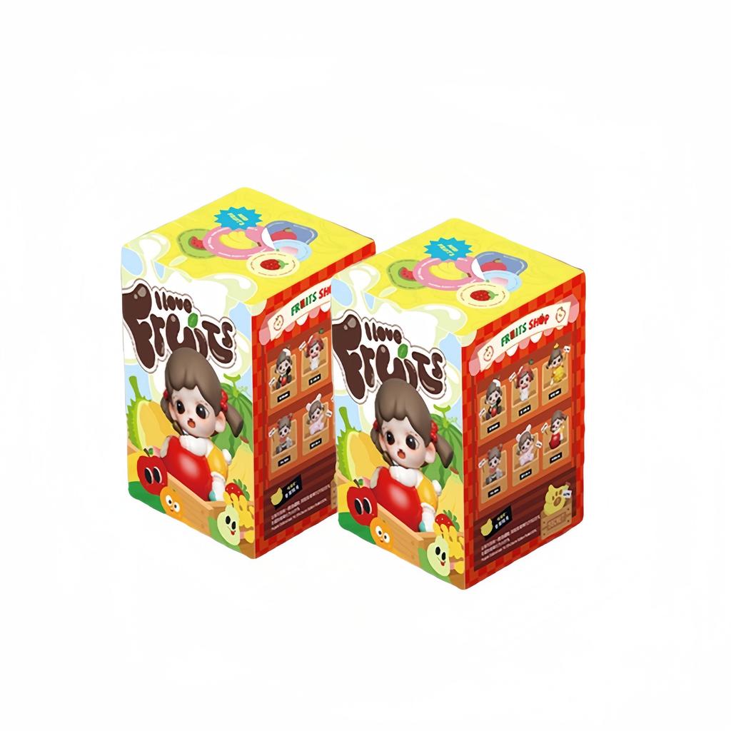 Zoraa I Love To Eat Fruit Series Blind Box Cute Toy Figure Desktop Ornament Gift for Girls Birthday