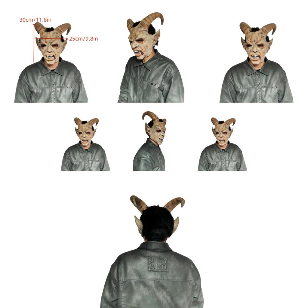 Lucifer Maske Latex Filmcharakter Maske für Kostümveranstaltungen und Halloween