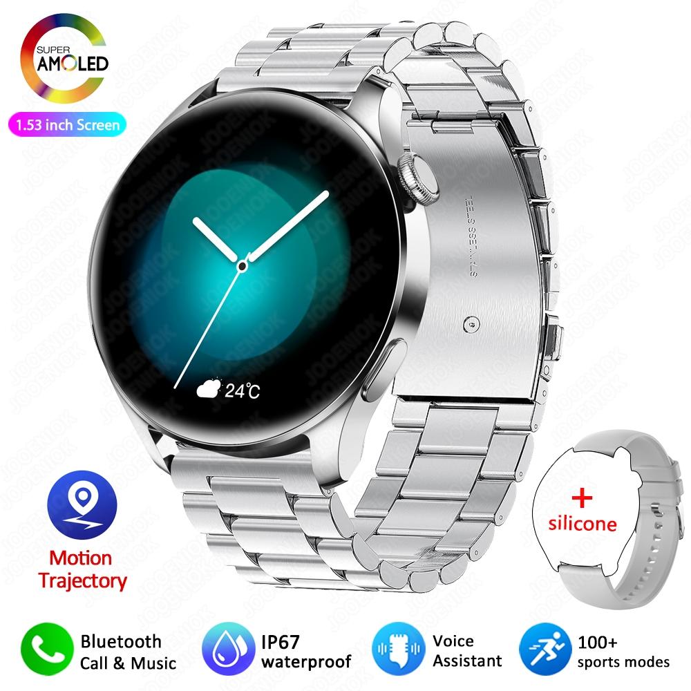 New Smart Watch Men Heart Rate Monitor Sports Fitness Tracker Watches 1.53 inch Bluetooth Call Smartwatches Man For Android