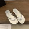2025 Summer New Outer Wear Sandals Flat Heel Small New Toe Slippers Flip-flops Versatile Slippers