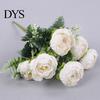Artificial Flowers 6 Forks Flower No-Fading No Withering Not Need Simulation Plant To Water Realistic Decorative Peony for Wedding Fake