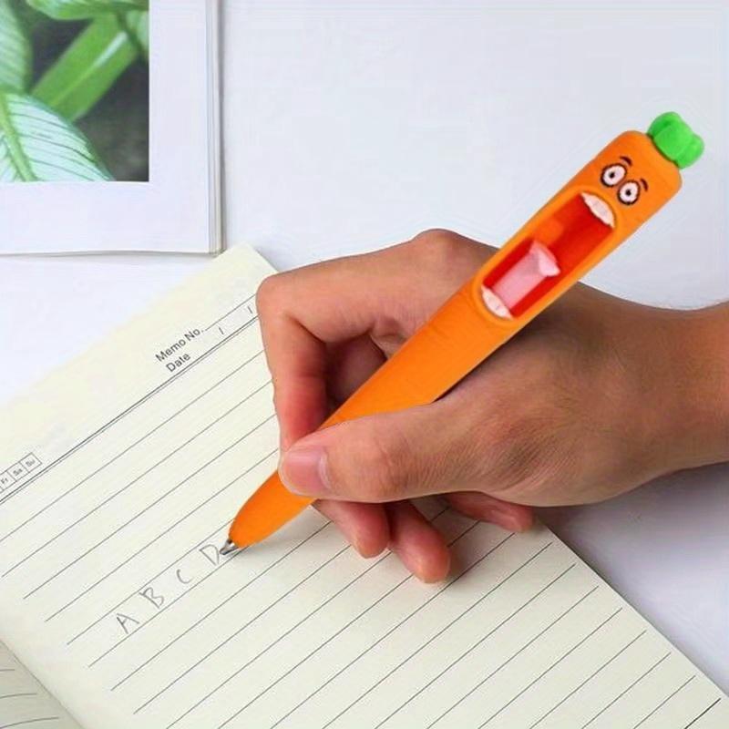 Screaming Carrot Gel Pen, Funny Creative Journaling Writing Pen, School Study Drawing Tool for Note Taking Stationery Supplies