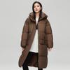 2025 winter new mid-length over-the-knee thickened loose down cotton jacket cotton jacket women's cotton jacket plus-size padded jacket