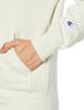 Long Brushed COTTON USA One Point Zip Hooded Basic Oatmeal [Champion] Sweatshirt, Sleeve, Lining, Embroidery, Logo, Sweatshirt, C3-W106Z Men's