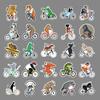 50 Pictures of Animal Bicycle Doodle Personality Cartoon Children's DIY Mobile Phone Case Suitcase Stickers Waterproof