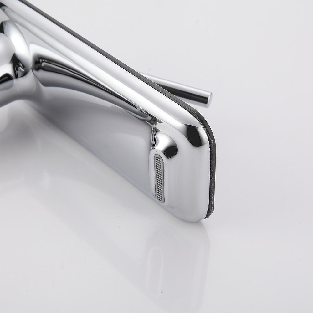 Basin Faucet Bathroom Hot Cold White Mixer Crane Deck Single Lever Black Tap Mixer Brass Waterfall Faucet