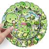 10/30/50pcs Cute Funny Green Turtle Cartoon Stickers Kawaii Animal Graffiti Sticker Notebook Water Bottle Phone Decals Toy Gift