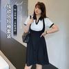 Summer New Large Size Women's Clothing 100kg Fat Mm Sweet Fried Street Polo Collar Strap Dress 250322