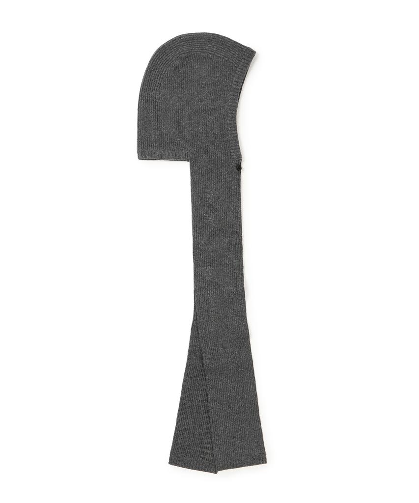 Musinsa Standard Lambswool Knit Scarf Balaclava [Medium Gray]