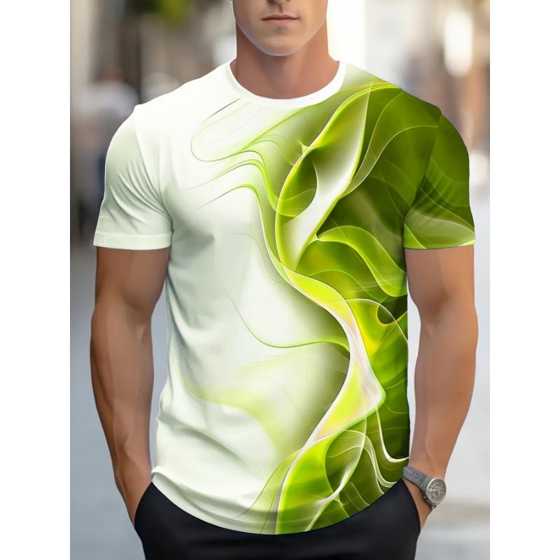 T-shirt Estive Digitali Stampate da Uomo Sono Marche Trendy con Nuovo Design Stampato Maniche Corte. Adatto per l'uso quotidiano all'aperto