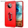 Brushed Carbon Fiber Shockproof Phone Case for Nokia X10 X20 G10 G20 5.4 3.4 2.4 1.3 8.3 5G Magnetic Ring Stand Soft Silicone Phone Protective Cover
