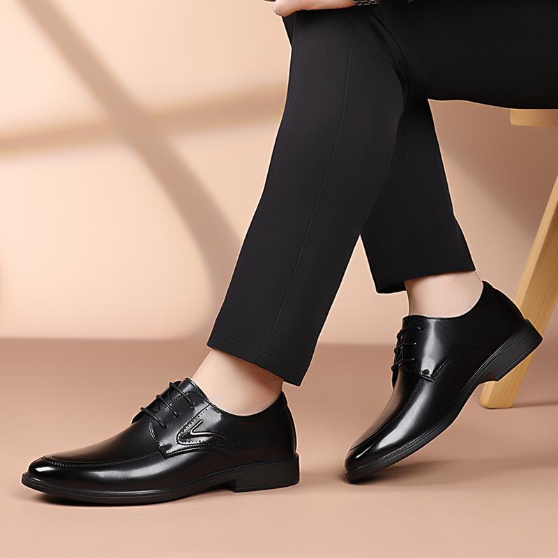 Fashion All-match Flats Fashion Oxfords Shoes Leather Male Outdoor Walking Shoes Lace-Up Male Comfortable Casual Shoe Men Dress Shoes