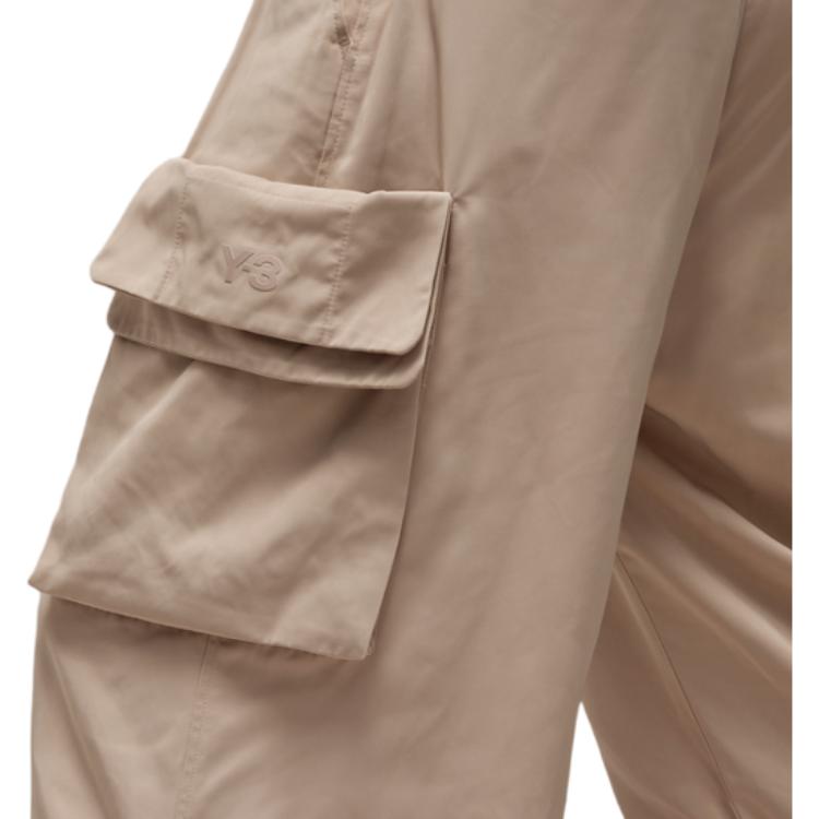 Y-3 Letter Print Solid Color Straight Leg Casual Pants Unisex pants Light-Brown IV7765