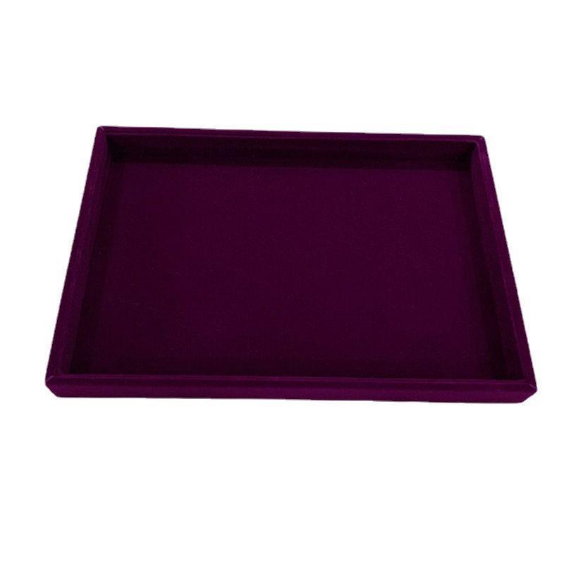 Large Black Velvet Jewelry Display Box for Earrings and Watches