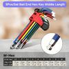 9PCS Hexagonal Wrench Set Colorful Hex Key Tool Kit for DIY Home Repair Assembly Mechanic Hardware Hand Tools