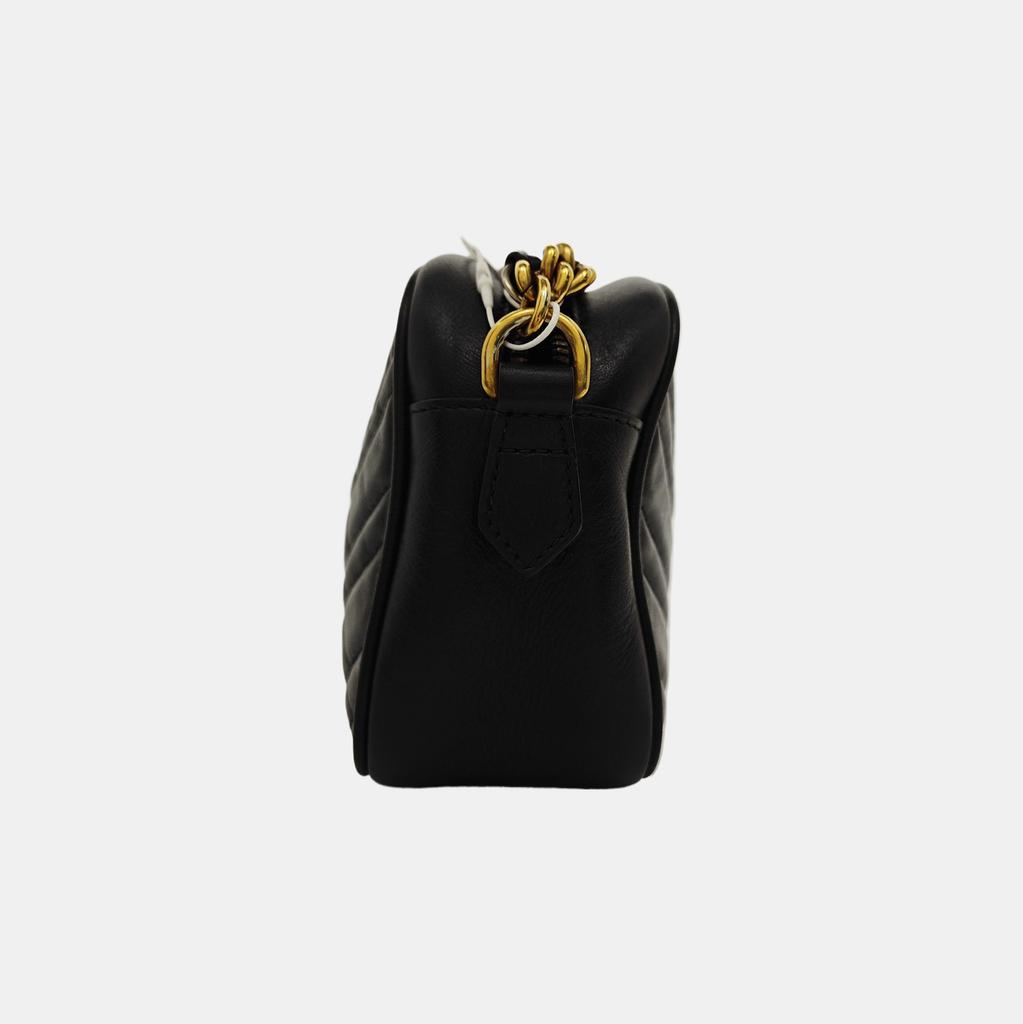 [Pre-Owned] Gucci GG Marmont Small Matelassé Shoulder Bag 'Black' - Good #14GGZK2