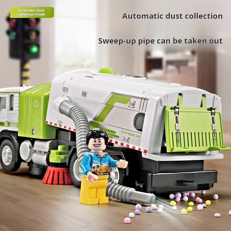Legierung Sanitation Kehrmaschine Modell Simulation Staubsauger Junge Elektrisch Sound und Licht Universelles Spielzeugauto