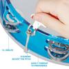10 Inch Hand Held Tambourine Double Row Tambourine Drum Set Percussion Instrument Musical Educational Toy Instrument