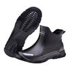 Men's Short Rain Boots Urban Water Boots Non-slip Wear-resistant Wading Boots Men's Trendy Lightweight Waterproof Rubber Shoes