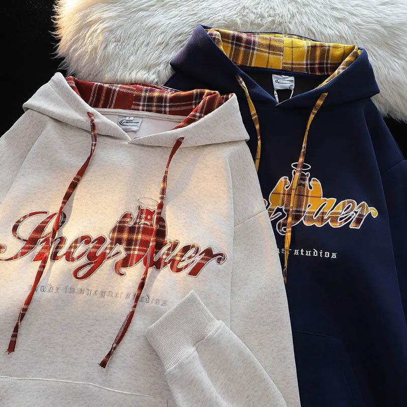 Sweatshirt for Women Cotton Oversize Hooded Fleece Thickened Loose Round Neck Casual Pullover Long Sleeve Top Sweatshirt