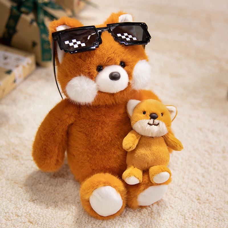 New Mother and Child Animal Series Fox Rabbit Tiger Plush Toy Zoo Event Gift Children's Gift