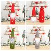 Faceless Elderly Christmas Wine Bottle Cover Non-woven Wine Bottle Bag  Table Decorations