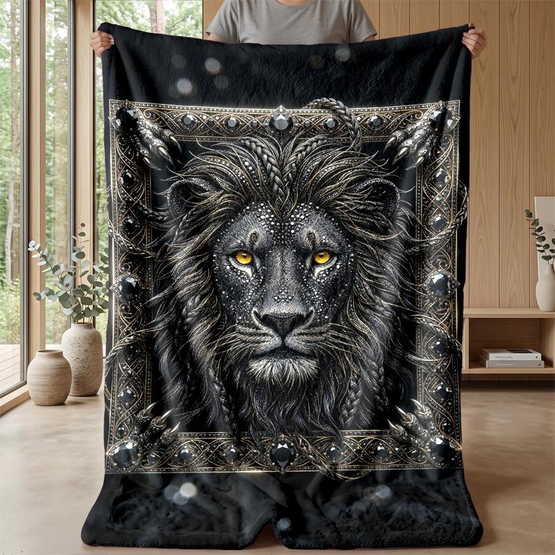 Rainbow Paw Prints Theme blanket Lightweight Warm Flannel Blanket Decorative Throw Blanket for Home Decoration