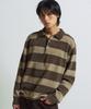 SLOWACID Velour Stripe Pk Knit [Brown/Beige]