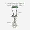 Anchor Type Fishbone Spring Fixed Tent Pegs Aluminum Alloy 4mm Thick for Outdoor Camping Deck Plank Road Windproof Rope