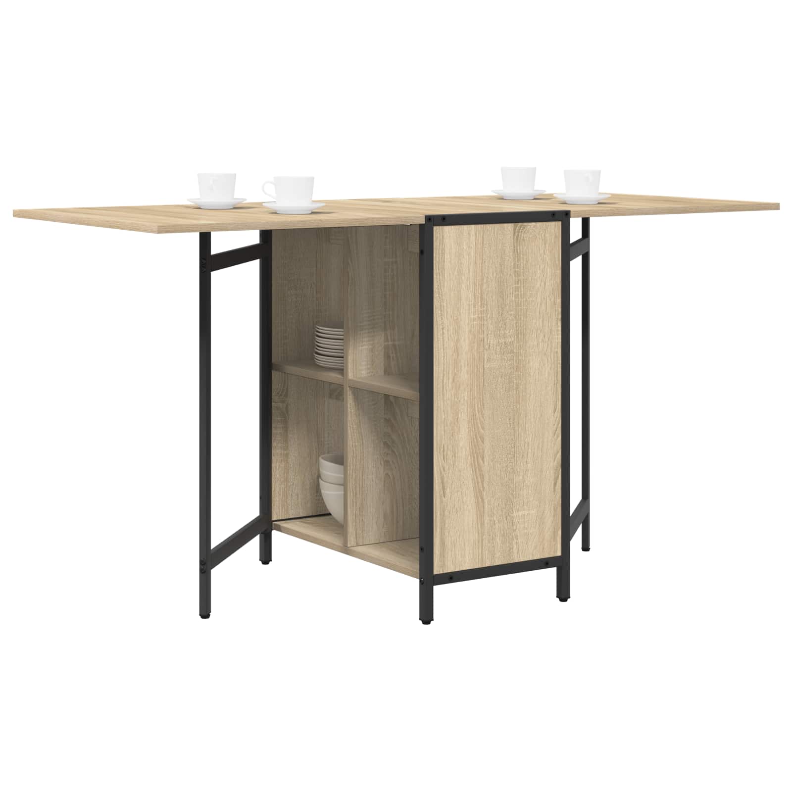 Esstisch 144 x 60 x 75 cm Spanplatte Sonoma Eiche Dekor