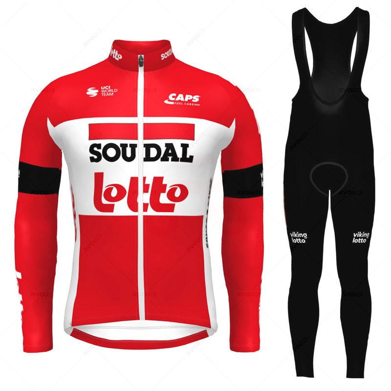 Lotto Soudal Rudens Riteņbraukšanas Apģērbu Komplekts
