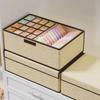 1pc Multifunctional Household Large-capacity Grid Storage Box with Lid, Three-in-one Drawer Underwear and Underwear Storage Box