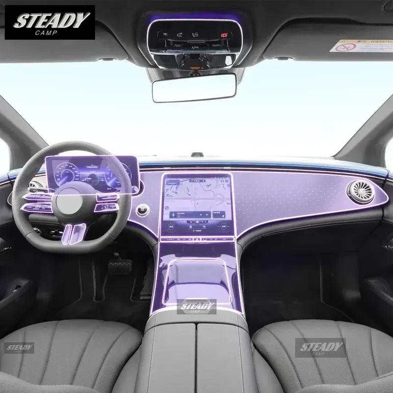 For Mercedes Benz EQE 2022-2023 Car interior Center console transparent TPU Paint protective film Anti scratch sticker LCD PPF